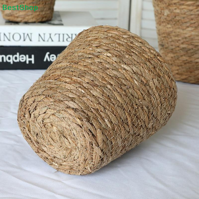 Aloe Vera Pot - ♩Handwoven Seagrass Plant Pots,Natural Flower Basket