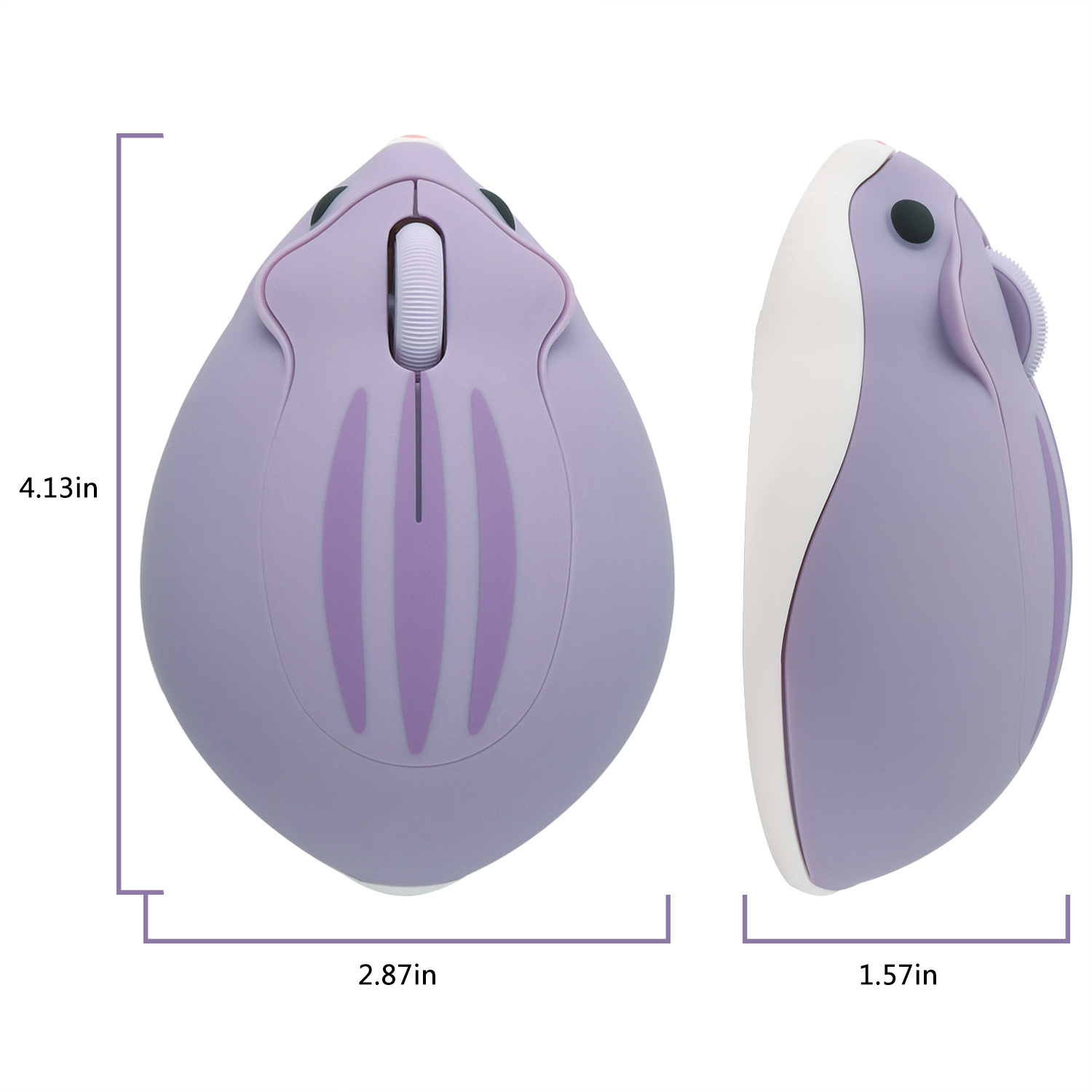 2.4G Wireless Mouse Purple Ham - Tradescantia Purple incelemesi ve fiyatı