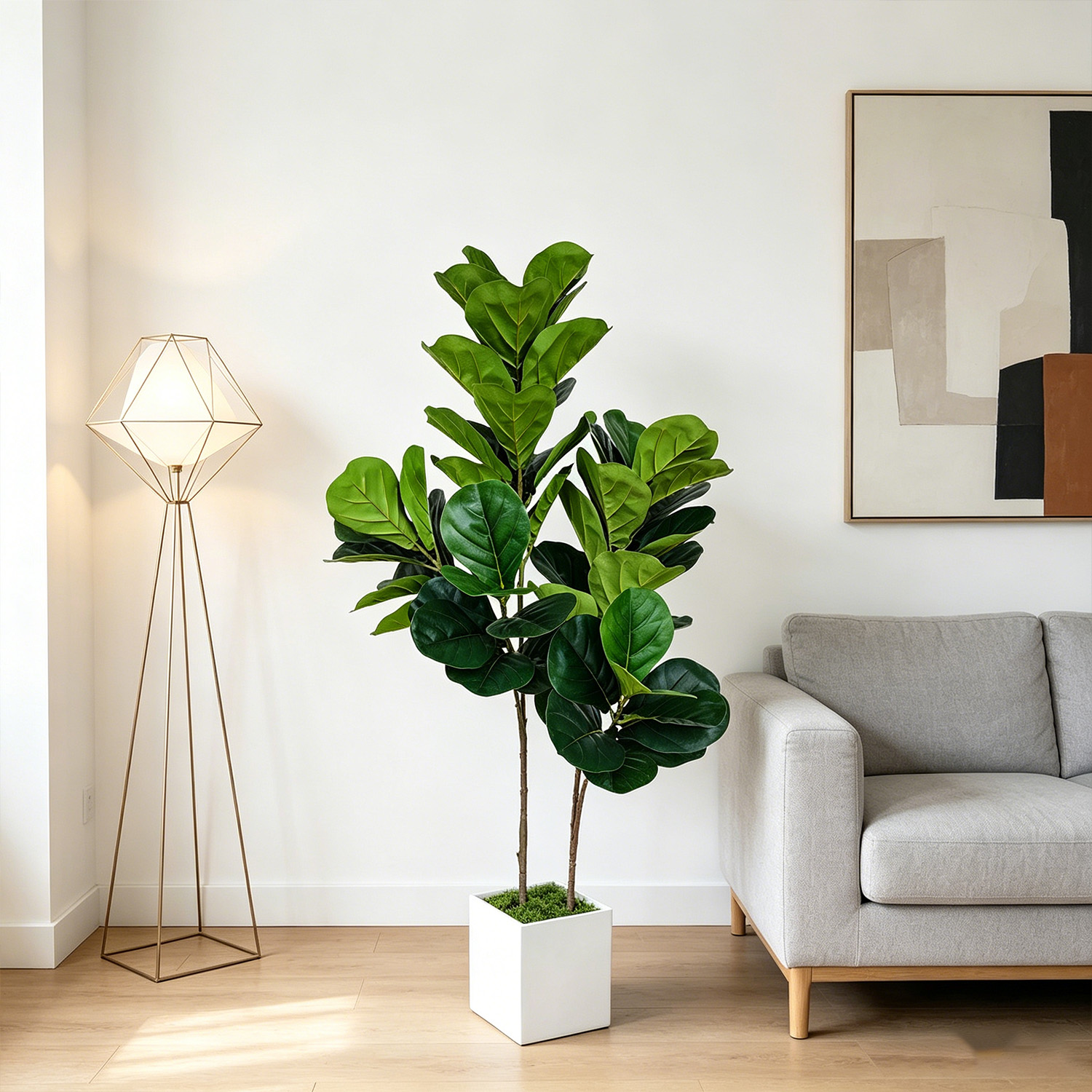 130cm/4.3ft Artificial Ficus L - Ficus Lyrata Tree incelemesi ve fiyatı