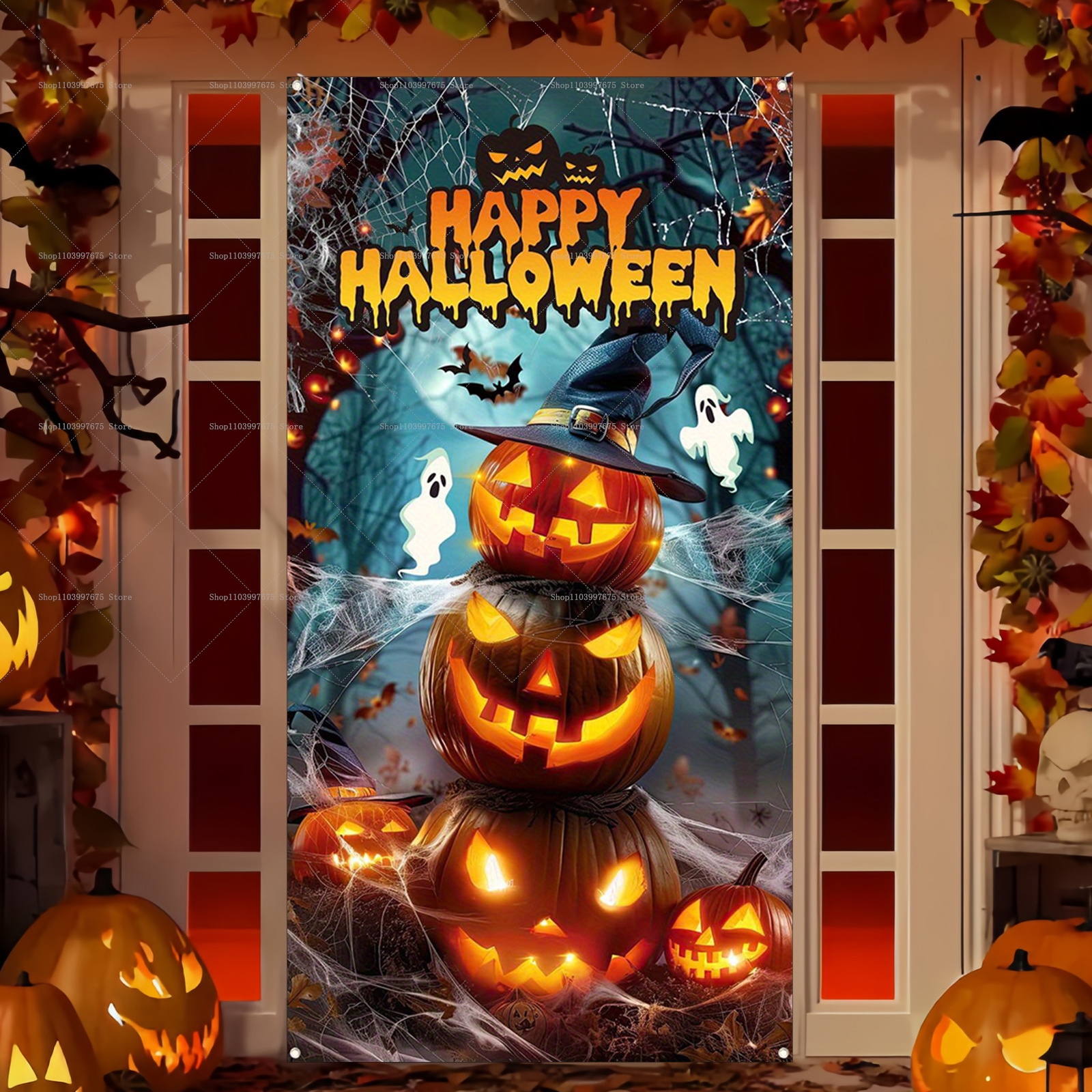 Happy Halloween Door Banner Ev - Spider Plant Hanging incelemesi ve fiyatı