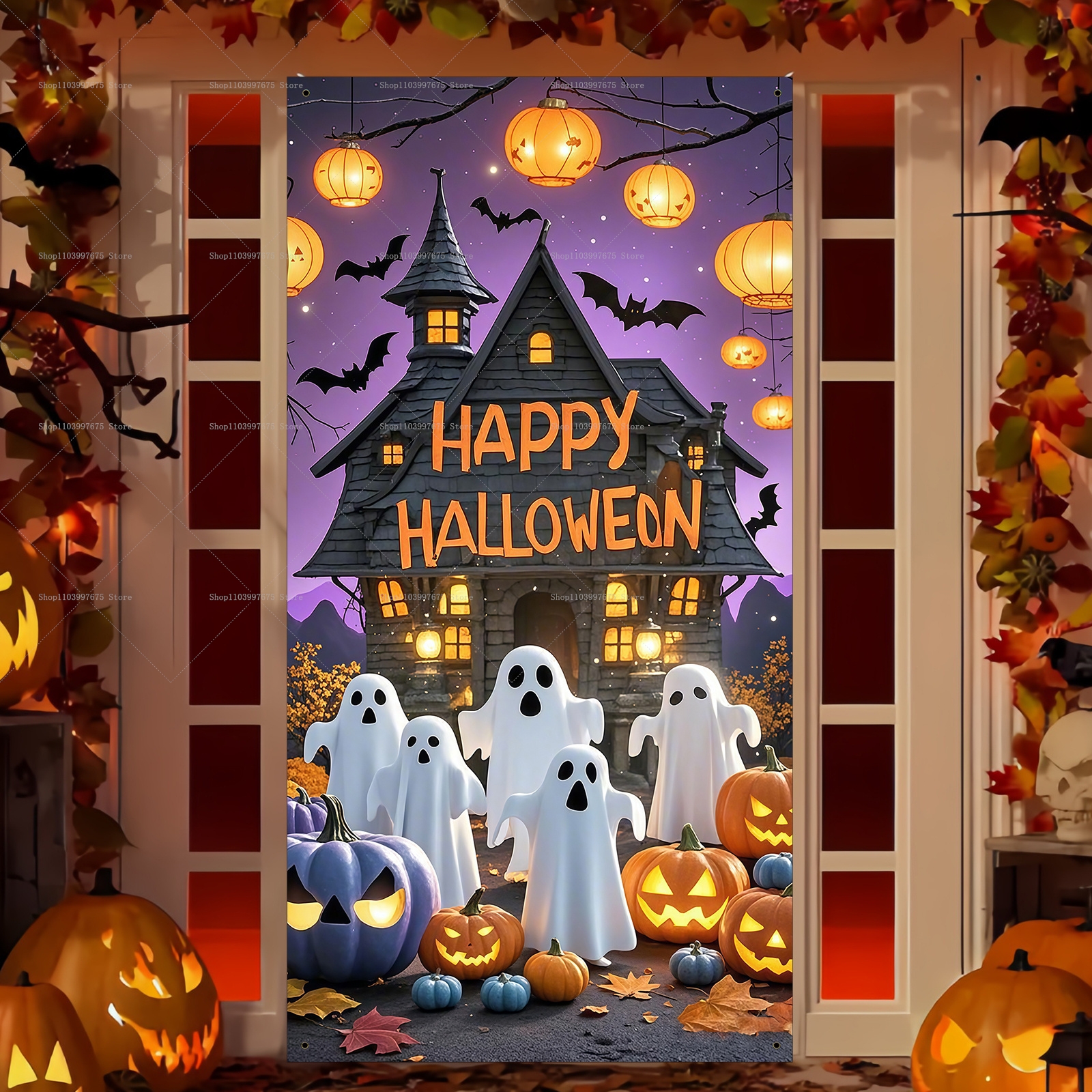 Happy Halloween Door Banner Ev - Spider Plant Hanging incelemesi ve fiyatı