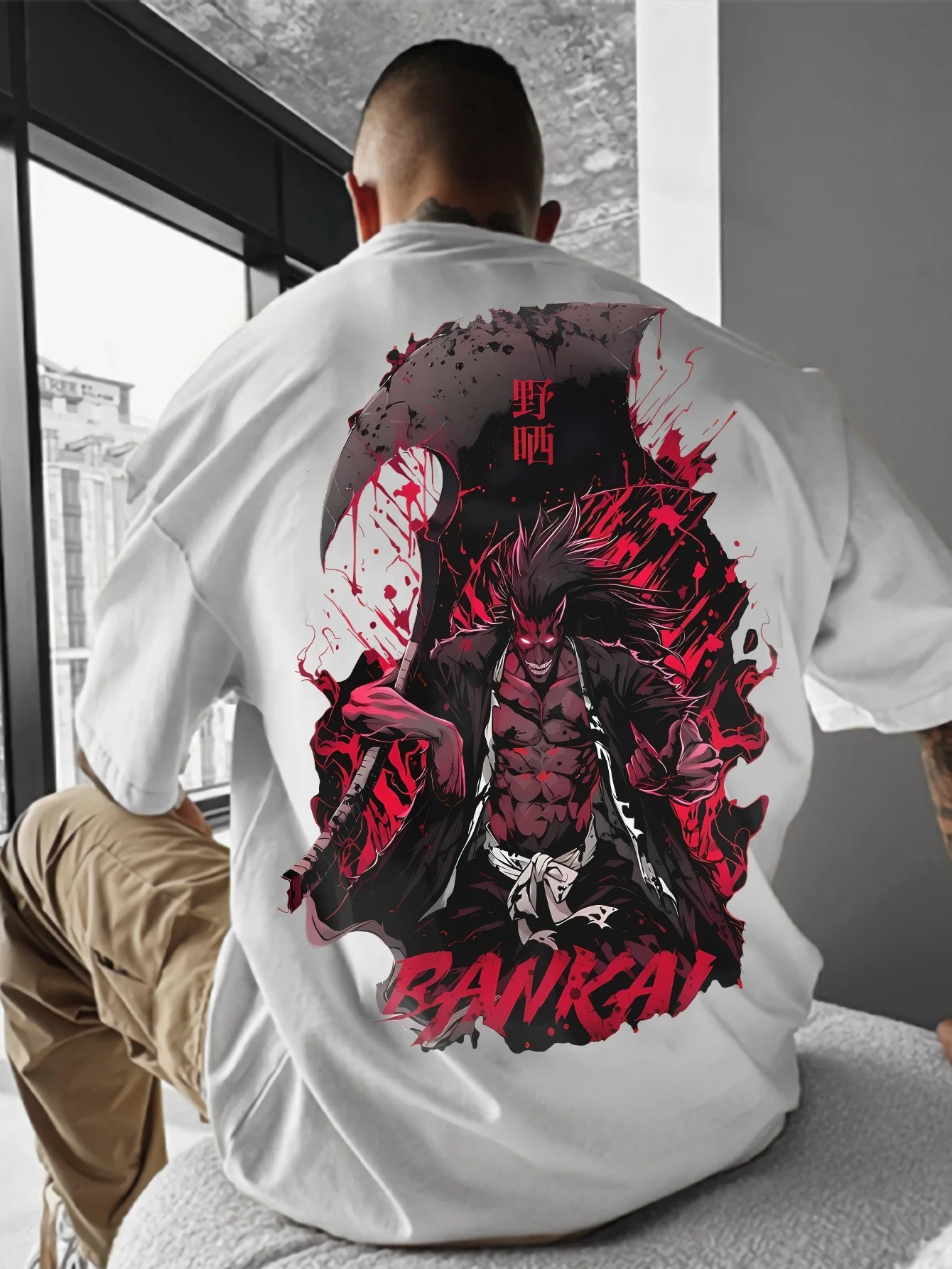 2026 BLEACH Kenpachi T-shirt A - Aglaonema Red incelemesi ve fiyatı
