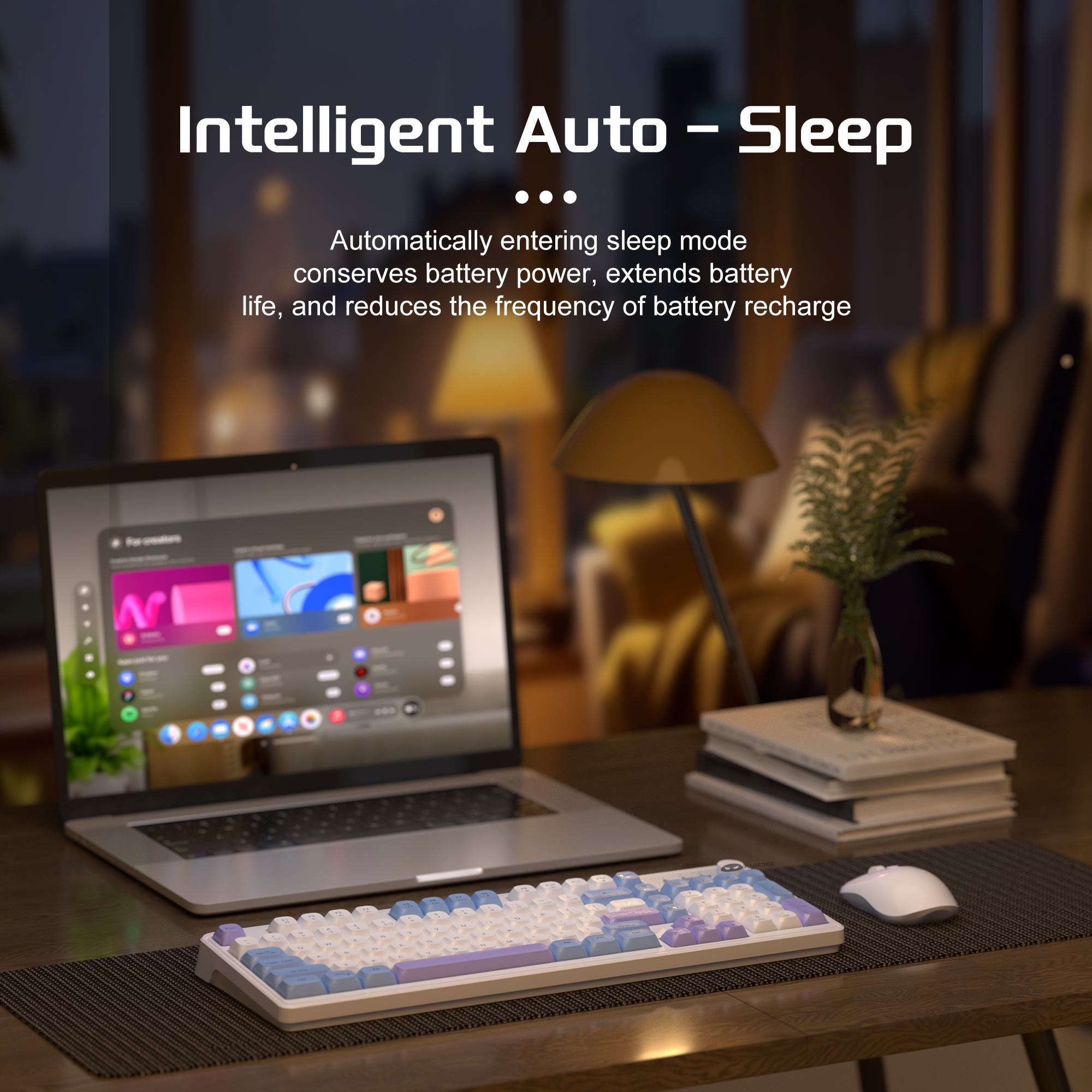 MageGee Wireless Gaming Keyboa - Tradescantia Purple incelemesi ve fiyatı