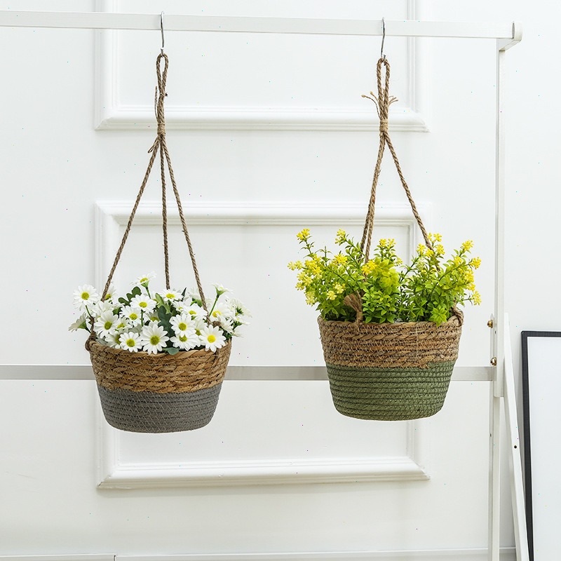 Straw Hanging Basket Flower Po - Spider Plant Hanging incelemesi ve fiyatı