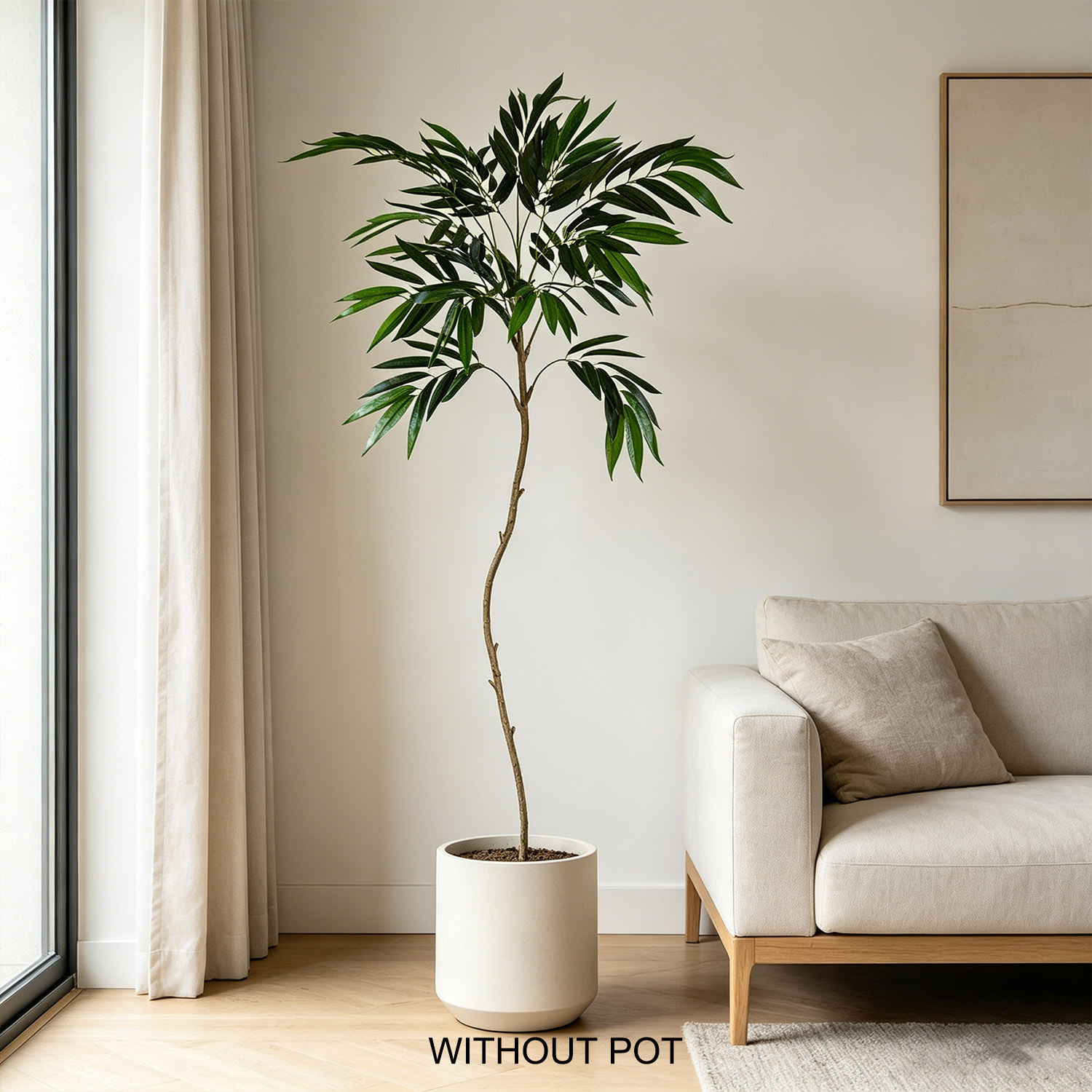 65-210cm/6.9ft Artificial Will - Ficus Lyrata Tree incelemesi ve fiyatı